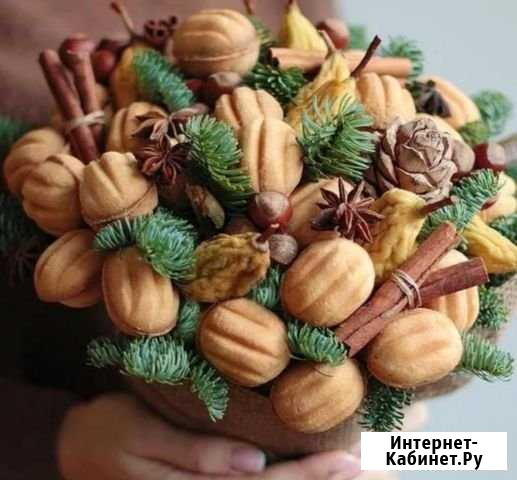 Изготовление букета из чая, фруктов,орехов, конфет Екатеринбург - изображение 1