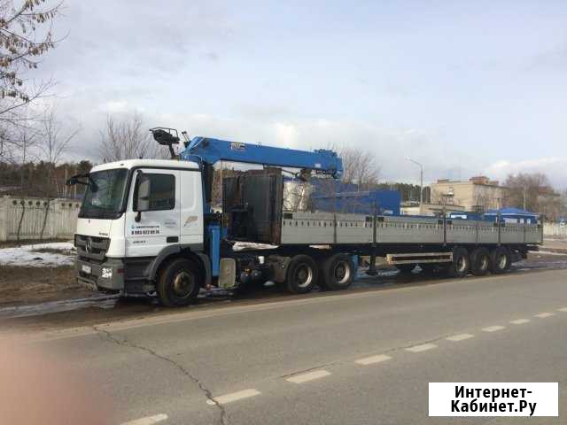Манипулятор 20 тонн с полуприцепом, длинномер Москва - изображение 1