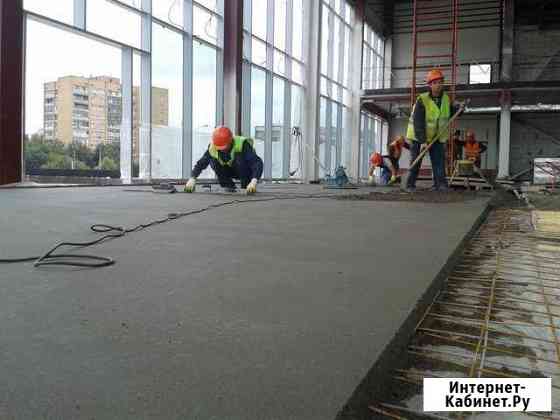 Полусухая стяжка пола, штукатурка стен Ярославль