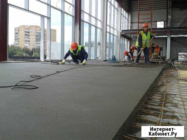 Полусухая стяжка пола, штукатурка стен Ярославль - изображение 1