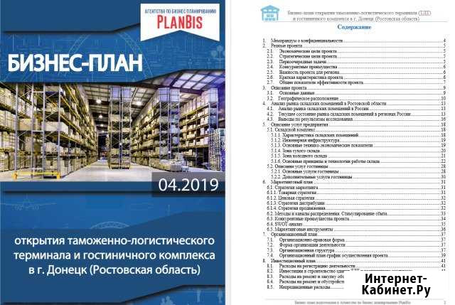 Бизнес-план для инвестора, собственника, банка Ростов-на-Дону - изображение 1
