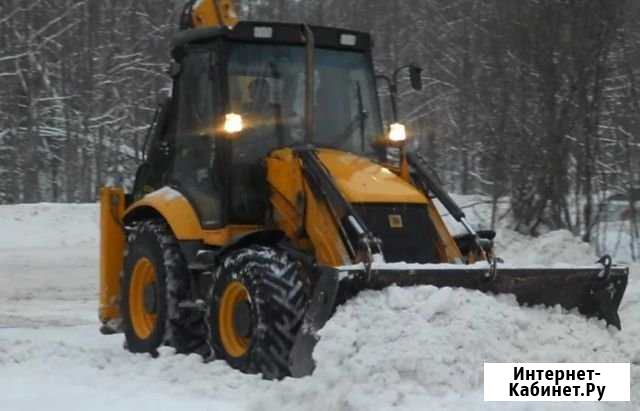 Уборка снега. Экскаватор - погрузчик с водителем Выборг - изображение 1