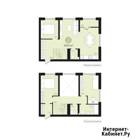 3-комнатная квартира, 109.8 м², 5/8 эт. на продажу в Сургуте Ханты-Мансийского АО Сургут - изображение 1