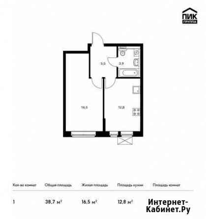 1-комнатная квартира, 38.7 м², 21/24 эт. на продажу в Тюмени Тюмень