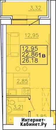 1-комнатная квартира, 26.2 м², 3/3 эт. на продажу в Маркове Маркова