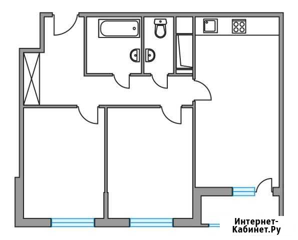 2-комнатная квартира, 54.1 м², 19/24 эт. на продажу в Одинцово Одинцово - изображение 1