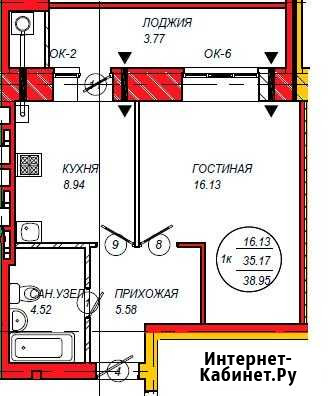 1-комнатная квартира, 39.5 м², 2/10 эт. на продажу в Йошкар-Оле Йошкар-Ола - изображение 1