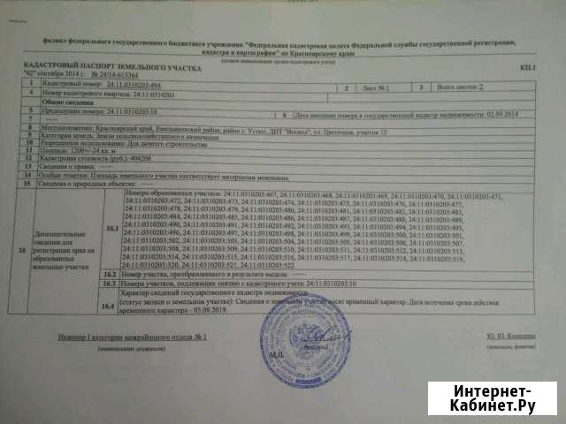 Участок ИЖС 12 сот. на продажу в Емельяново Емельяново - изображение 1