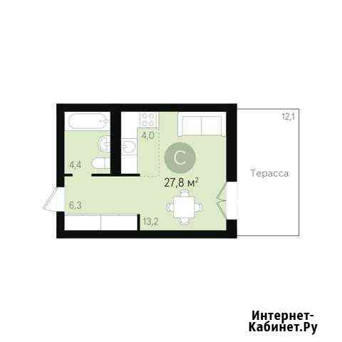 Квартира-студия, 27.8 м², 1/9 эт. на продажу в Новосибирске Новосибирск