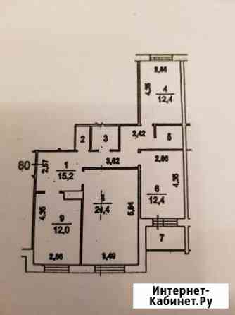 3-комнатная квартира, 81.3 м², 2/9 эт. на продажу в Володарского Володарского