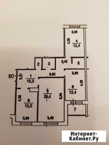 3-комнатная квартира, 81.3 м², 2/9 эт. на продажу в Володарского Володарского - изображение 1