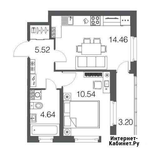 1-комнатная квартира, 35.2 м², 4/4 эт. на продажу в Токсово Токсово