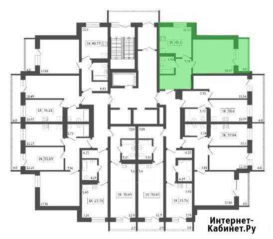 1-комнатная квартира, 36 м², 11/25 эт. на продажу в Красноярске Красноярск