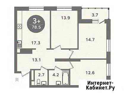 3-комнатная квартира, 78 м², 11/19 эт. на продажу в Тюмени Тюмень