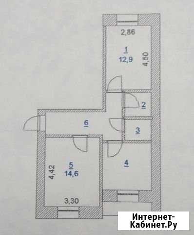 2-комнатная квартира, 47 м², 3/5 эт. на продажу в Бердске Бердск - изображение 1