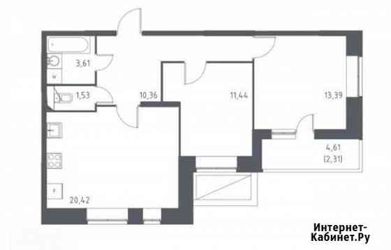 2-комнатная квартира, 63.1 м², 2/17 эт. на продажу в Видном Видное