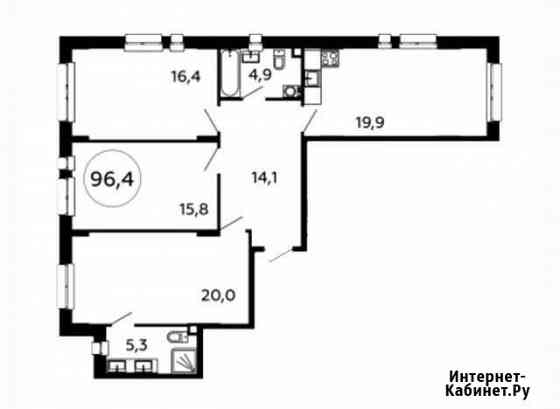 3-комнатная квартира, 96.4 м², 2/11 эт. на продажу в Коммунарке Коммунарка