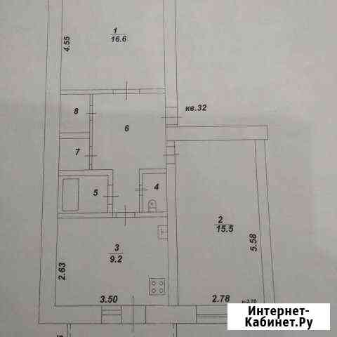 2-комнатная квартира, 55.1 м², 1/5 эт. на продажу в Тимашевске Тимашевск