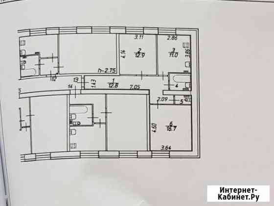 2-комнатная квартира, 57 м², 3/3 эт. на продажу в Печоре Печора