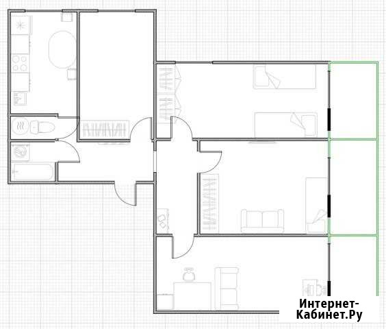 4-комнатная квартира, 78 м², 4/9 эт. на продажу в Барнауле Барнаул - изображение 1