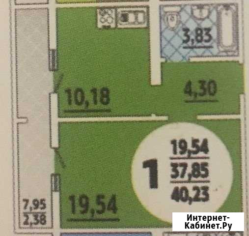1-комнатная квартира, 40.2 м², 13/16 эт. на продажу в Анапе Анапа - изображение 1