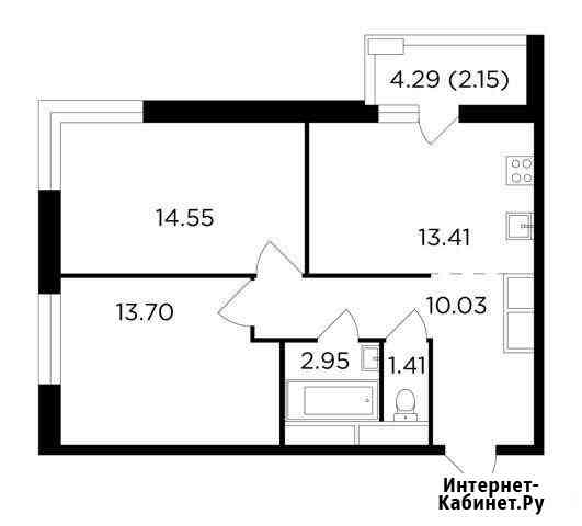 2-комнатная квартира, 58.2 м², 16/25 эт. на продажу в Одинцово Одинцово