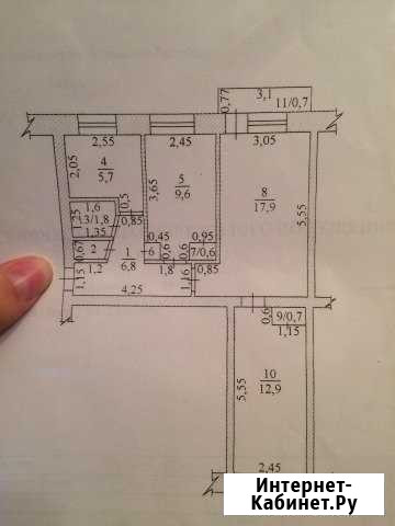 3-комнатная квартира, 57 м², 2/5 эт. на продажу в Канаше Канаш - изображение 1