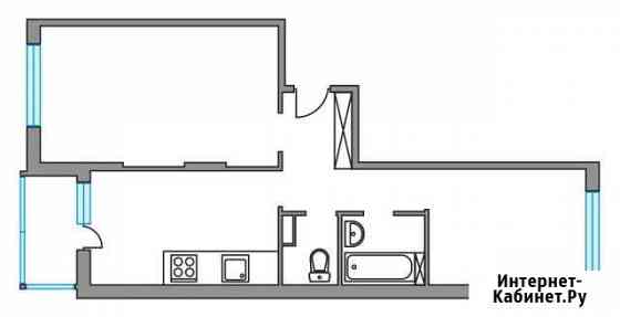 2-комнатная квартира, 51.7 м², 1/6 эт. на продажу в Пироговском Пироговский