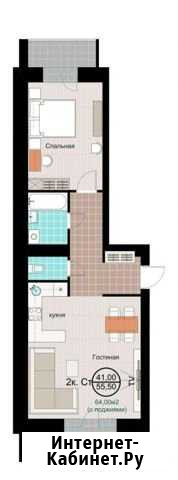 2-комнатная квартира, 64 м², 3/3 эт. на продажу в Новосибирске Новосибирск - изображение 1