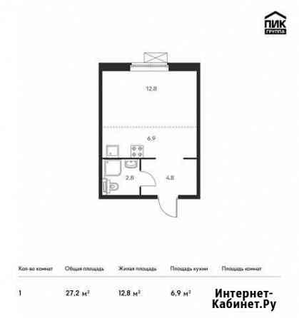 1-комнатная квартира, 27.2 м², 12/17 эт. на продажу в Зеленограде Зеленоград