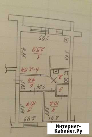 3-комнатная квартира, 62 м², 5/5 эт. на продажу в Олонце Олонец - изображение 1
