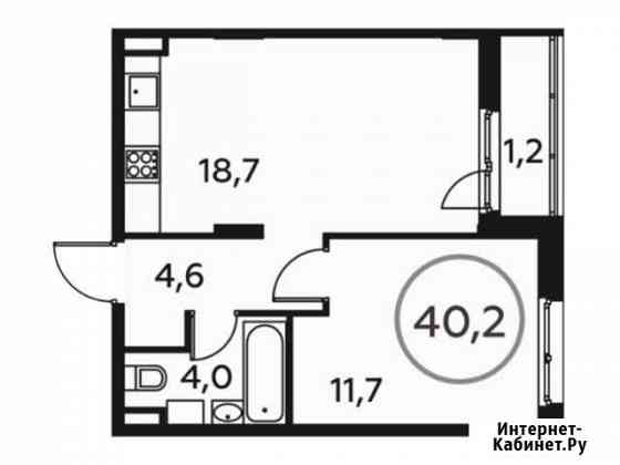 1-комнатная квартира, 40.2 м², 12/16 эт. на продажу в Коммунарке Коммунарка