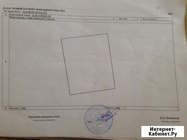 Участок СНТ, ДНП 9 сот. на продажу в Адыгейске Адыгейск - изображение 1