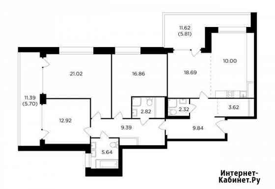 4-комнатная квартира, 124.6 м², 18/26 эт. на продажу в Москве Москва