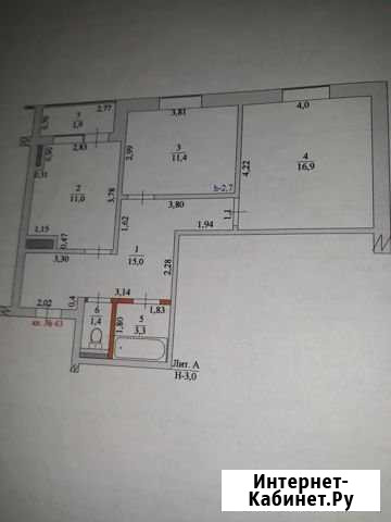 2-комнатная квартира, 59 м², 4/4 эт. на продажу в Приобье Приобье - изображение 1