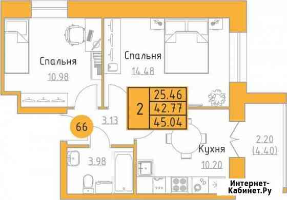 2-комнатная квартира, 45 м², 8/9 эт. на продажу в Ижевске Ижевск