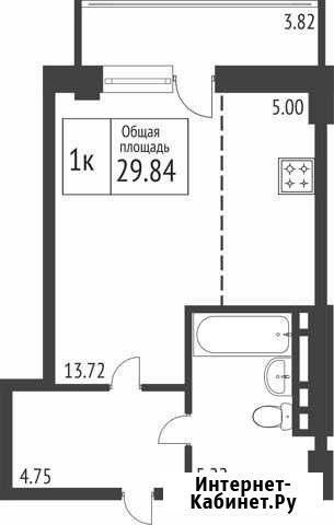 1-комнатная квартира, 29.8 м², 4/16 эт. на продажу в Брянске Брянск - изображение 1