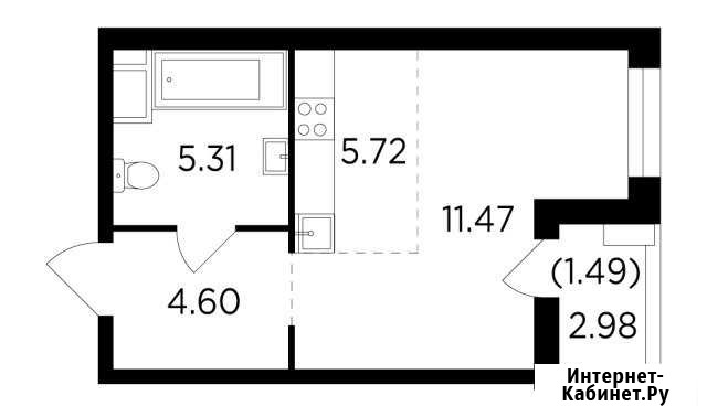 1-комнатная квартира, 28.6 м², 2/25 эт. на продажу в Одинцово Одинцово - изображение 1
