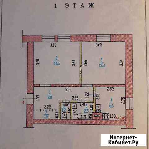2-комнатная квартира, 47.7 м², 1/2 эт. на продажу в Барнауле Барнаул
