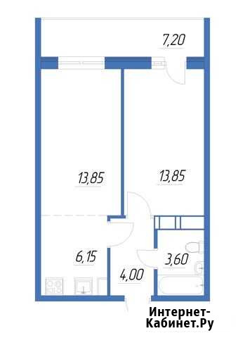 2-комнатная квартира, 45.1 м², 9/16 эт. на продажу в Петрозаводске Петрозаводск - изображение 1