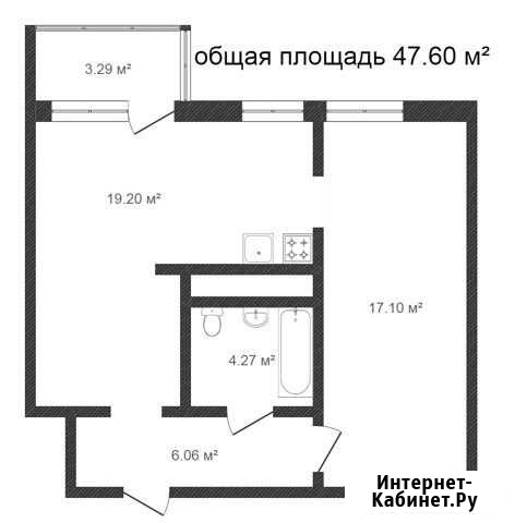Квартира-студия, 47.1 м², 19/23 эт. на продажу в Перми Пермь - изображение 1