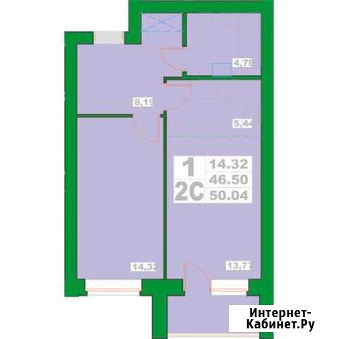 1-комнатная квартира, 50 м², 4/6 эт. на продажу в Уфе Уфа - изображение 1