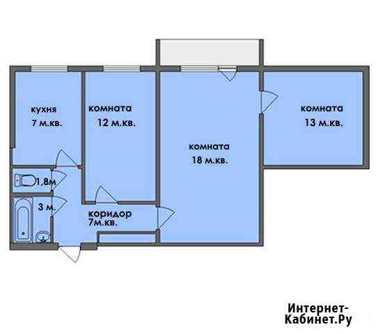 3-комнатная квартира, 54 м², 5/5 эт. на продажу в Реже Реж