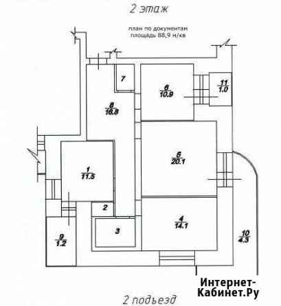 3-комнатная квартира, 91.4 м², 2/10 эт. на продажу в Сосновоборске Красноярского края Сосновоборск