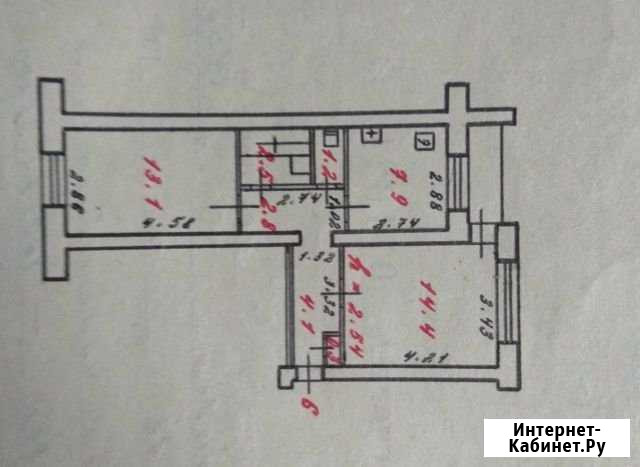2-комнатная квартира, 46.3 м², 2/5 эт. на продажу в Надвоицах Надвоицы - изображение 1