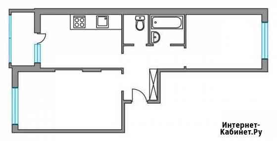2-комнатная квартира, 55.2 м², 1/6 эт. на продажу в Пироговском Пироговский