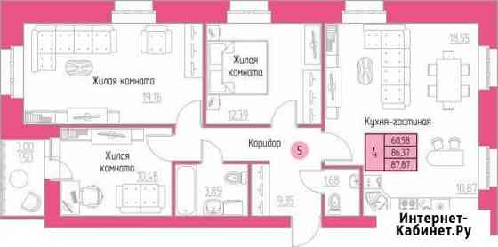 4-комнатная квартира, 87.9 м², 1/10 эт. на продажу в Кирове Киров