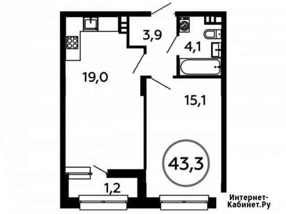 1-комнатная квартира, 43.3 м², 6/16 эт. на продажу в Коммунарке Коммунарка