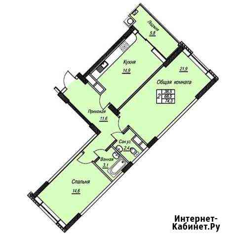 2-комнатная квартира, 74.3 м², 5/12 эт. на продажу в Ставрополе Ставрополь