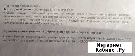 Участок СНТ, ДНП 17 сот. на продажу в Рузаевке Рузаевка - изображение 1